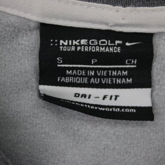 Nike Golf Michigan State Polo Shirt Mens Small Gray Tour Performance L/S Stretch - Picture 7 of 13